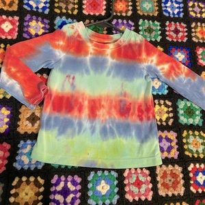 Cat and Jack toddler tie dye long sleeve Tshirt